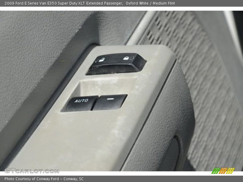 Oxford White / Medium Flint 2009 Ford E Series Van E350 Super Duty XLT Extended Passenger