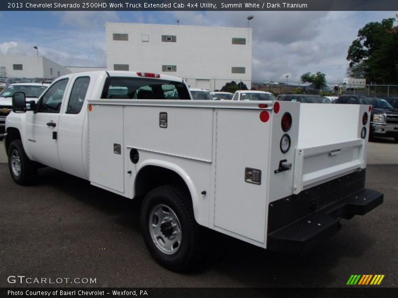 Summit White / Dark Titanium 2013 Chevrolet Silverado 2500HD Work Truck Extended Cab 4x4 Utility