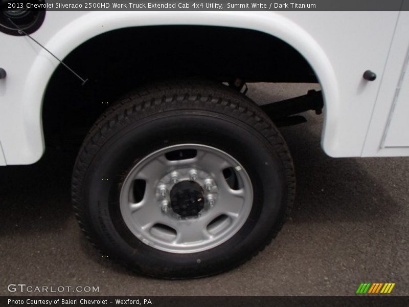Summit White / Dark Titanium 2013 Chevrolet Silverado 2500HD Work Truck Extended Cab 4x4 Utility