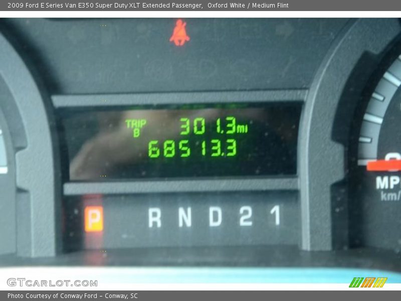 Oxford White / Medium Flint 2009 Ford E Series Van E350 Super Duty XLT Extended Passenger