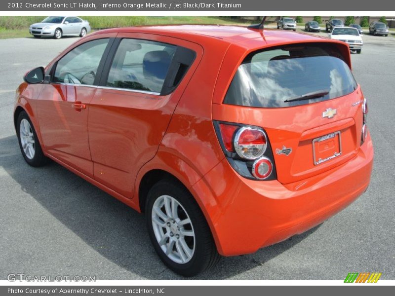 Inferno Orange Metallic / Jet Black/Dark Titanium 2012 Chevrolet Sonic LT Hatch