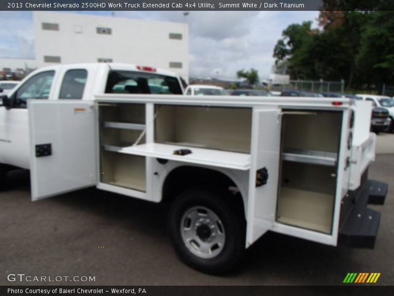 Summit White / Dark Titanium 2013 Chevrolet Silverado 2500HD Work Truck Extended Cab 4x4 Utility