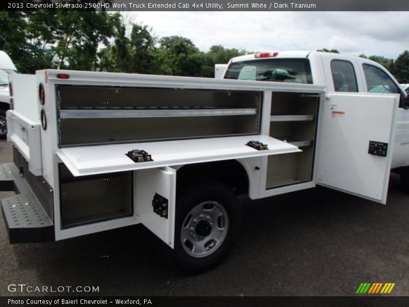Summit White / Dark Titanium 2013 Chevrolet Silverado 2500HD Work Truck Extended Cab 4x4 Utility