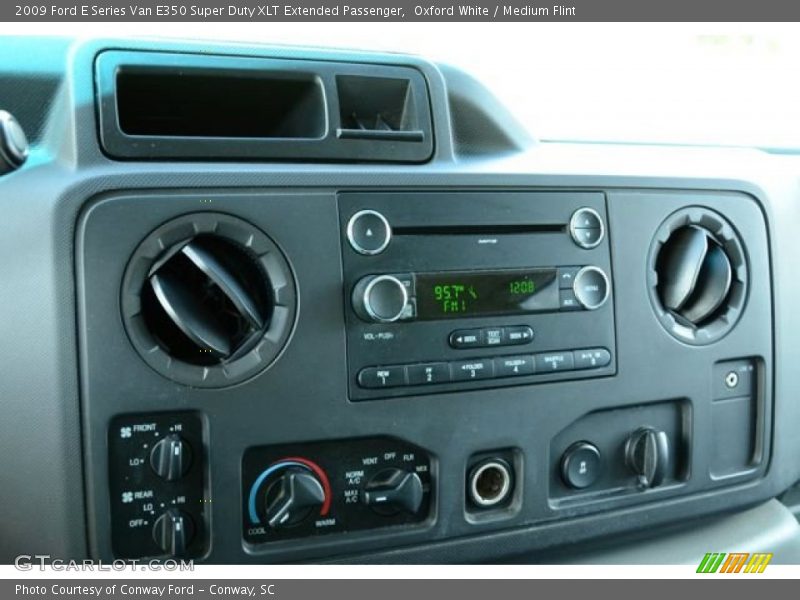 Oxford White / Medium Flint 2009 Ford E Series Van E350 Super Duty XLT Extended Passenger