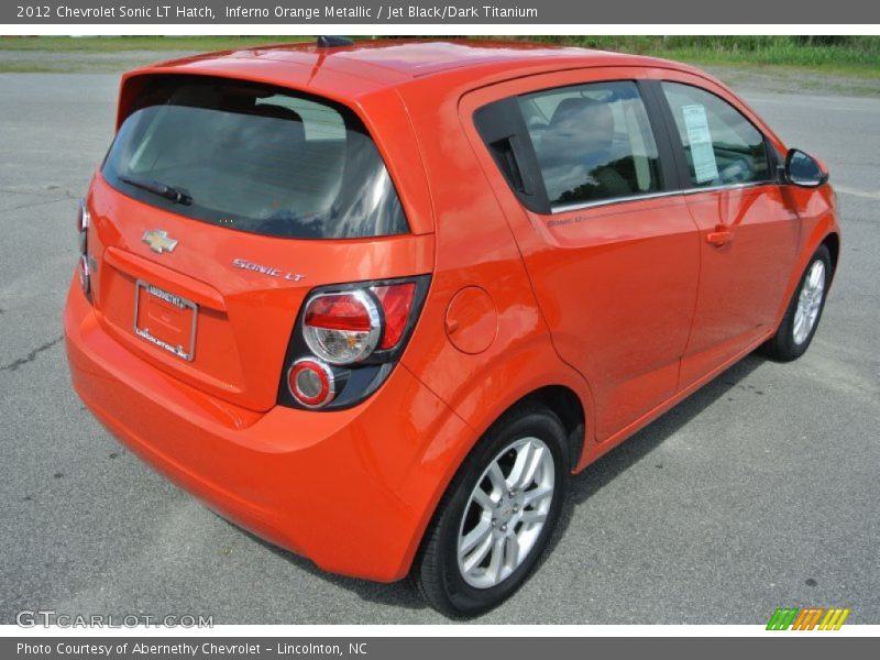 Inferno Orange Metallic / Jet Black/Dark Titanium 2012 Chevrolet Sonic LT Hatch