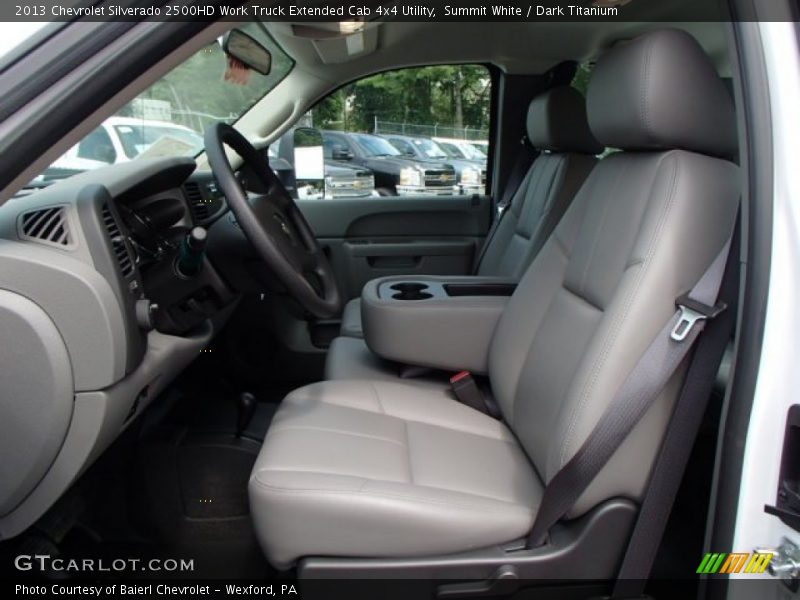 Summit White / Dark Titanium 2013 Chevrolet Silverado 2500HD Work Truck Extended Cab 4x4 Utility