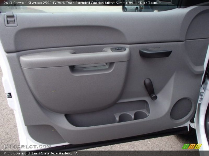 Summit White / Dark Titanium 2013 Chevrolet Silverado 2500HD Work Truck Extended Cab 4x4 Utility
