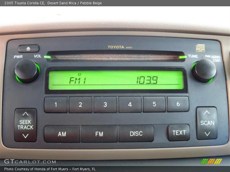 Desert Sand Mica / Pebble Beige 2005 Toyota Corolla CE