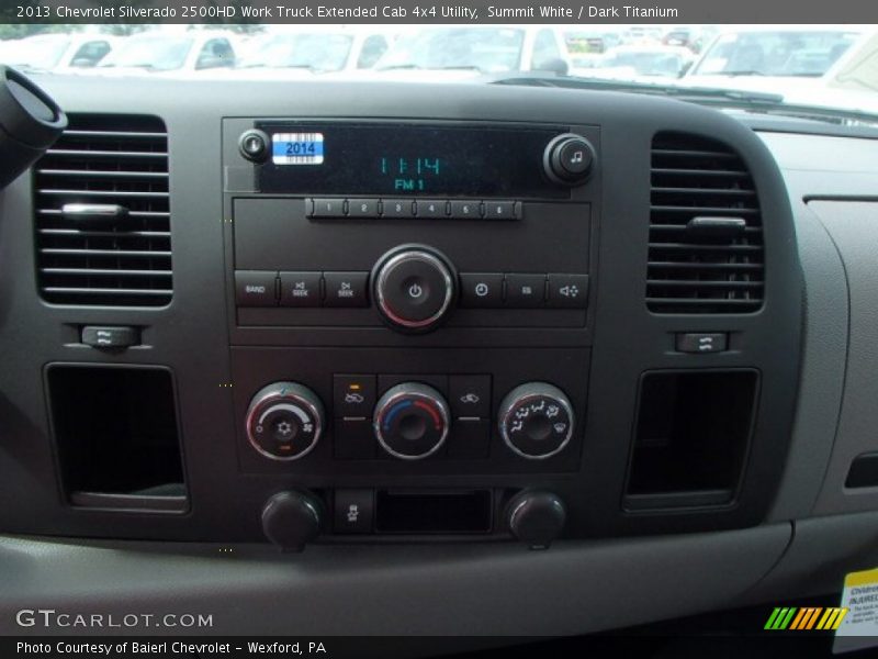 Summit White / Dark Titanium 2013 Chevrolet Silverado 2500HD Work Truck Extended Cab 4x4 Utility
