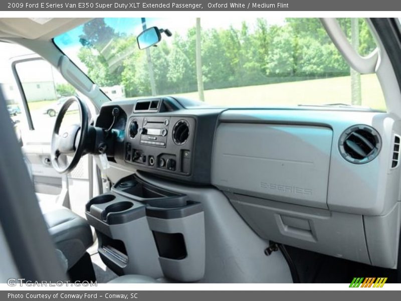Oxford White / Medium Flint 2009 Ford E Series Van E350 Super Duty XLT Extended Passenger