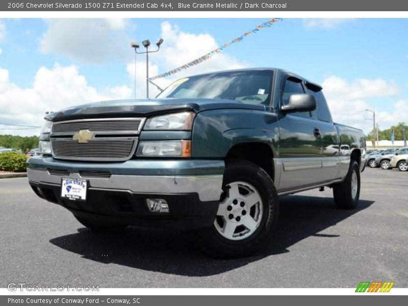 Blue Granite Metallic / Dark Charcoal 2006 Chevrolet Silverado 1500 Z71 Extended Cab 4x4