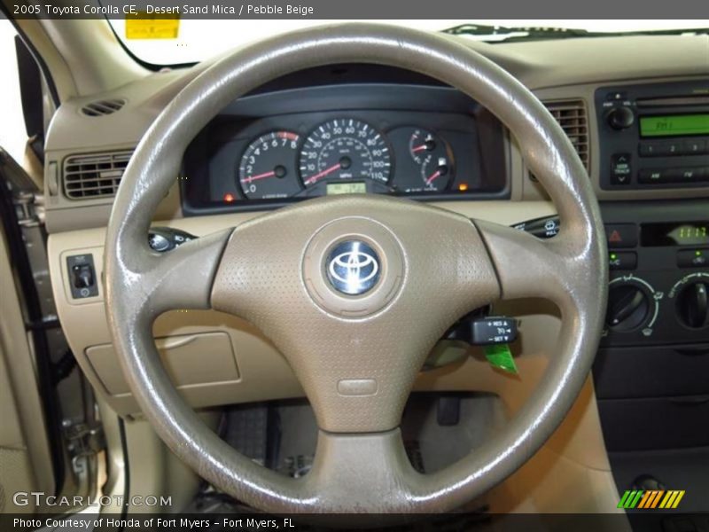 Desert Sand Mica / Pebble Beige 2005 Toyota Corolla CE
