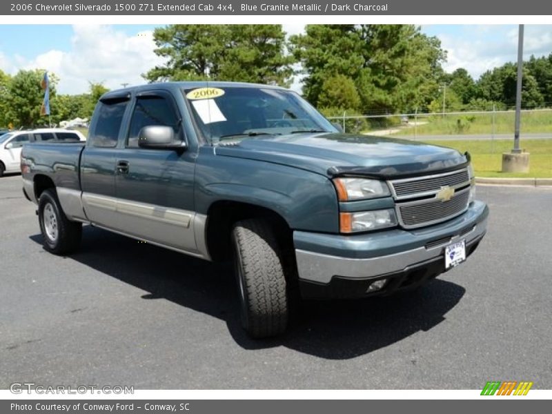 Blue Granite Metallic / Dark Charcoal 2006 Chevrolet Silverado 1500 Z71 Extended Cab 4x4