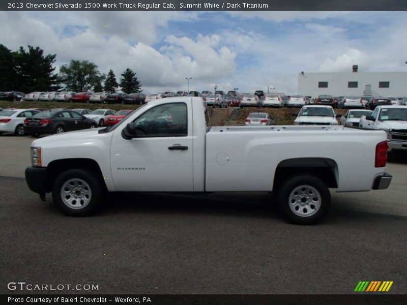 Summit White / Dark Titanium 2013 Chevrolet Silverado 1500 Work Truck Regular Cab