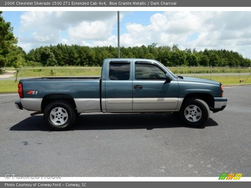 Blue Granite Metallic / Dark Charcoal 2006 Chevrolet Silverado 1500 Z71 Extended Cab 4x4