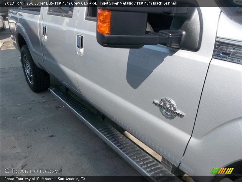 Ingot Silver Metallic / Platinum Black Leather 2013 Ford F250 Super Duty Platinum Crew Cab 4x4