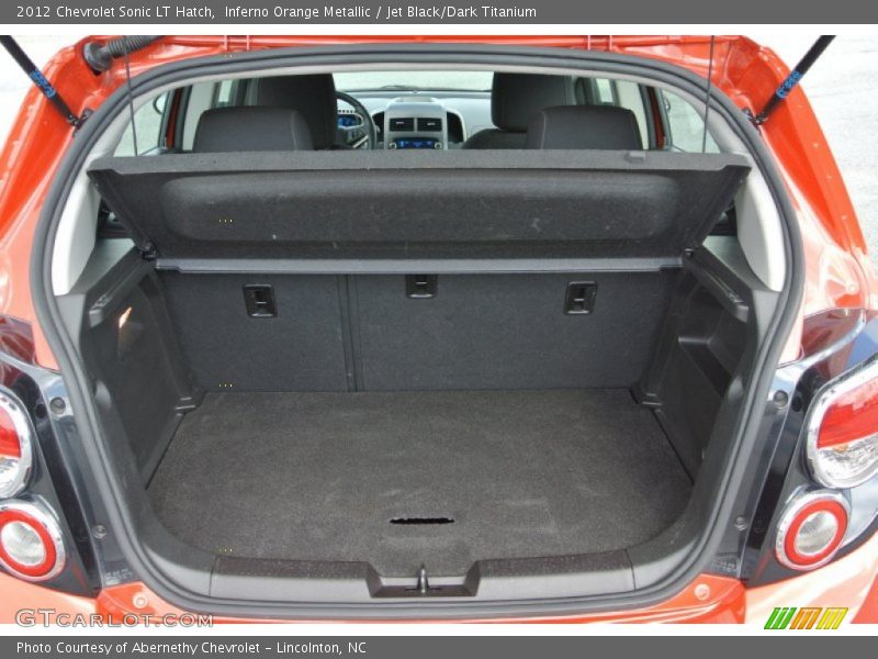 Inferno Orange Metallic / Jet Black/Dark Titanium 2012 Chevrolet Sonic LT Hatch