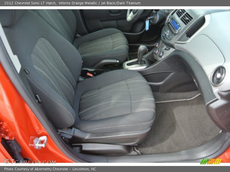 Inferno Orange Metallic / Jet Black/Dark Titanium 2012 Chevrolet Sonic LT Hatch