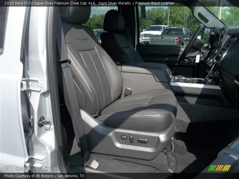 Ingot Silver Metallic / Platinum Black Leather 2013 Ford F250 Super Duty Platinum Crew Cab 4x4
