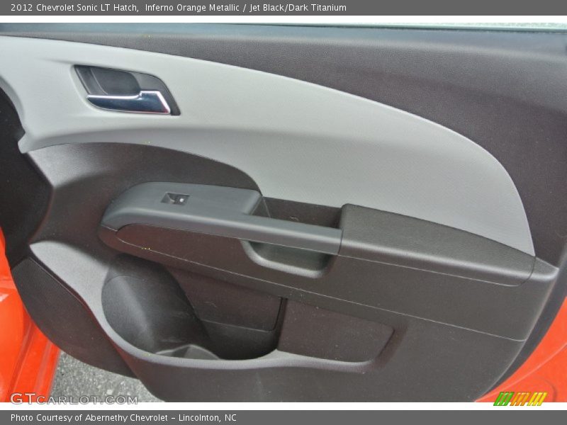 Inferno Orange Metallic / Jet Black/Dark Titanium 2012 Chevrolet Sonic LT Hatch