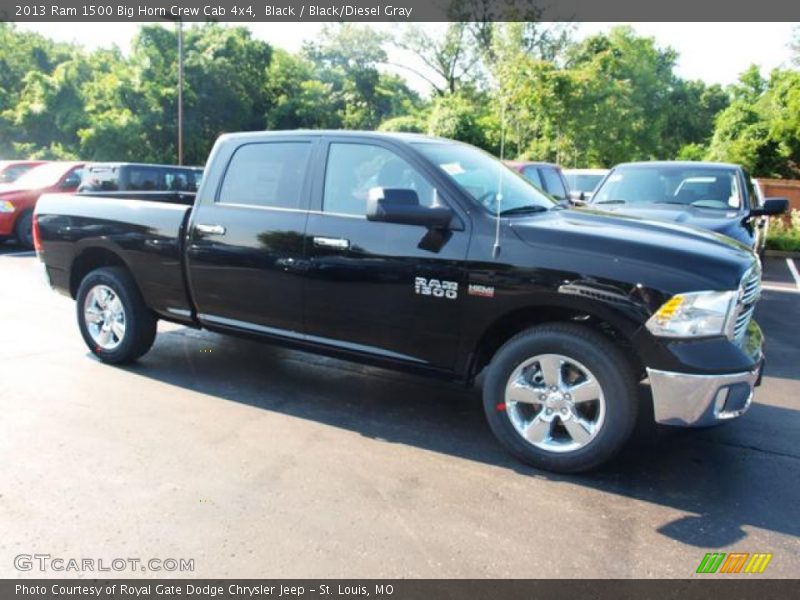 Black / Black/Diesel Gray 2013 Ram 1500 Big Horn Crew Cab 4x4