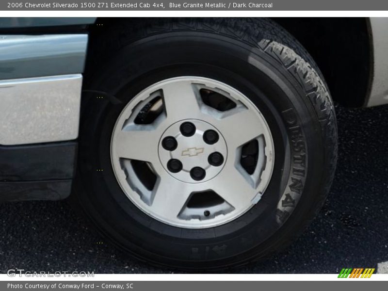 Blue Granite Metallic / Dark Charcoal 2006 Chevrolet Silverado 1500 Z71 Extended Cab 4x4