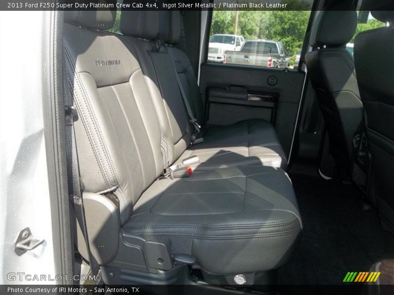 Ingot Silver Metallic / Platinum Black Leather 2013 Ford F250 Super Duty Platinum Crew Cab 4x4