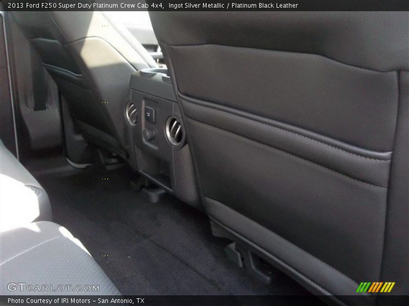 Ingot Silver Metallic / Platinum Black Leather 2013 Ford F250 Super Duty Platinum Crew Cab 4x4