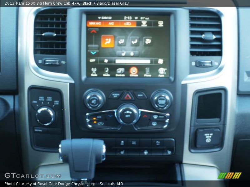 Black / Black/Diesel Gray 2013 Ram 1500 Big Horn Crew Cab 4x4