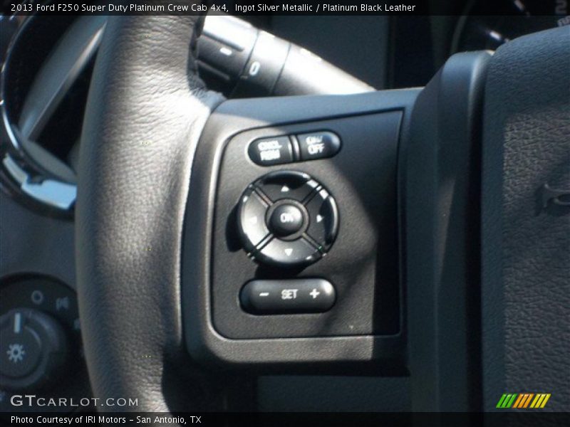 Ingot Silver Metallic / Platinum Black Leather 2013 Ford F250 Super Duty Platinum Crew Cab 4x4