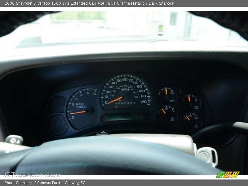 Blue Granite Metallic / Dark Charcoal 2006 Chevrolet Silverado 1500 Z71 Extended Cab 4x4