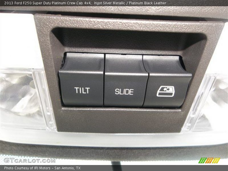 Ingot Silver Metallic / Platinum Black Leather 2013 Ford F250 Super Duty Platinum Crew Cab 4x4