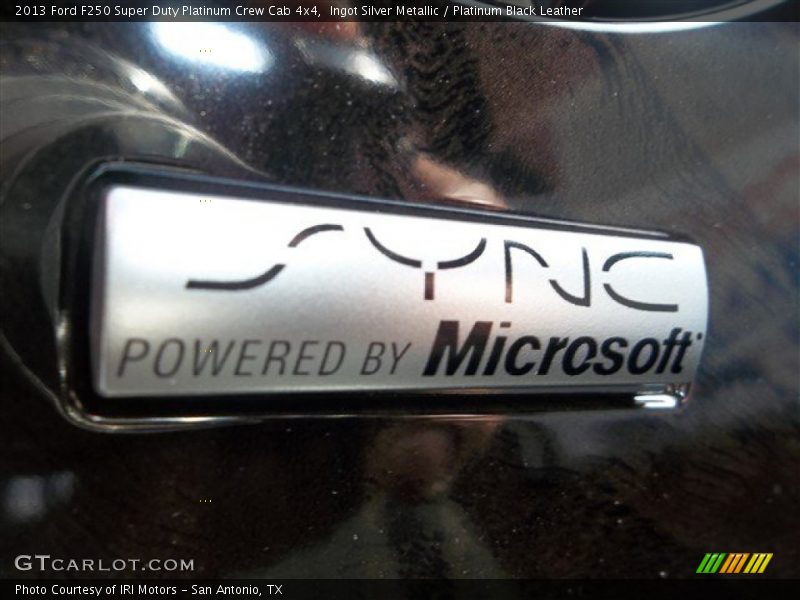 Ingot Silver Metallic / Platinum Black Leather 2013 Ford F250 Super Duty Platinum Crew Cab 4x4