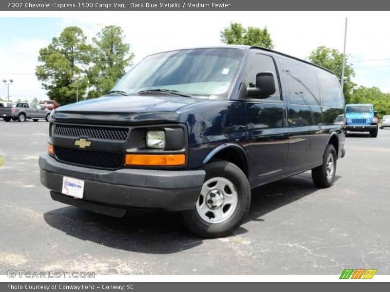 Dark Blue Metallic / Medium Pewter 2007 Chevrolet Express 1500 Cargo Van