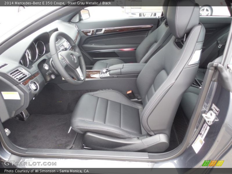 Steel Gray Metallic / Black 2014 Mercedes-Benz E 350 Coupe