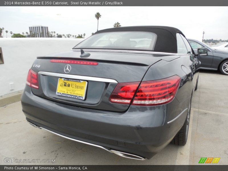 Steel Gray Metallic / Grey/Black 2014 Mercedes-Benz E 350 Cabriolet