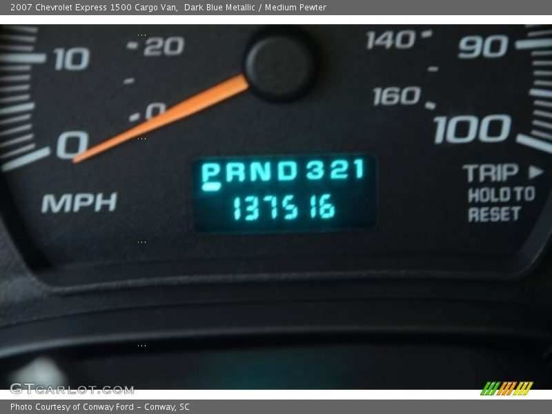 Dark Blue Metallic / Medium Pewter 2007 Chevrolet Express 1500 Cargo Van