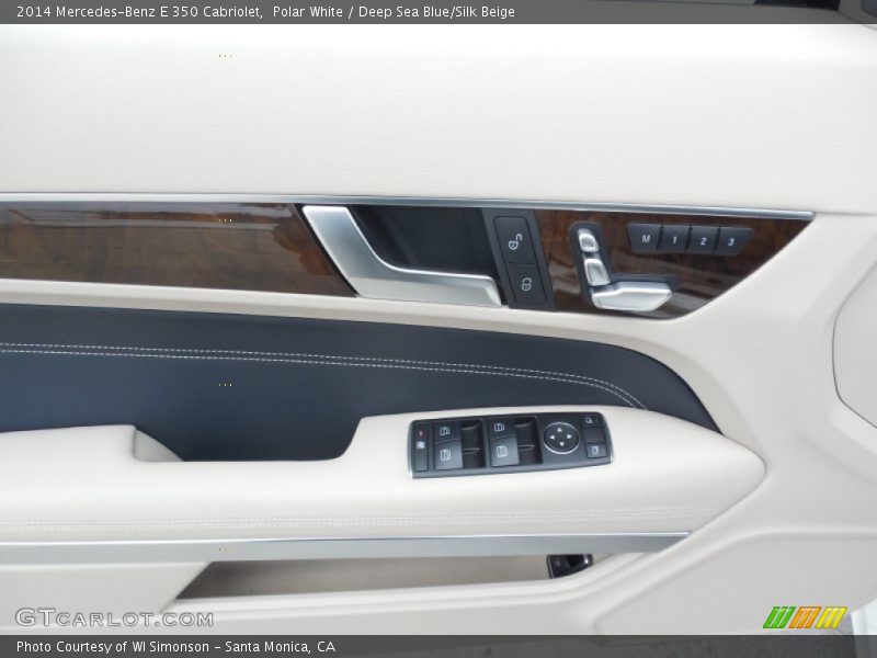 Polar White / Deep Sea Blue/Silk Beige 2014 Mercedes-Benz E 350 Cabriolet