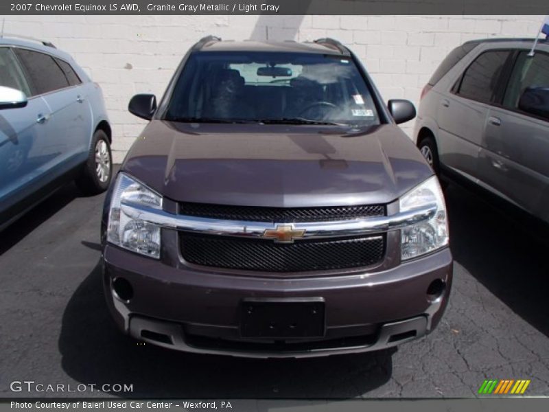 Granite Gray Metallic / Light Gray 2007 Chevrolet Equinox LS AWD