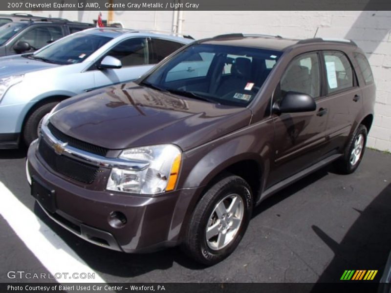 Granite Gray Metallic / Light Gray 2007 Chevrolet Equinox LS AWD
