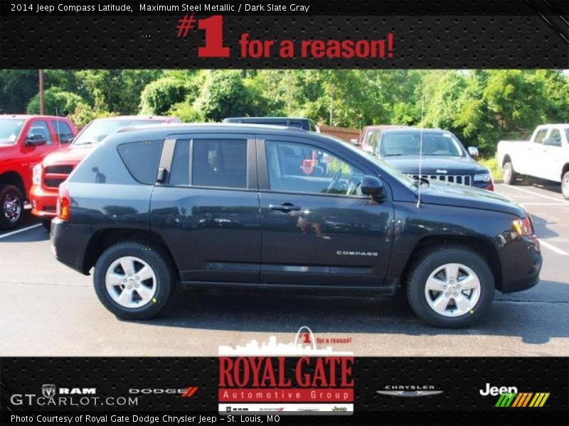 Maximum Steel Metallic / Dark Slate Gray 2014 Jeep Compass Latitude