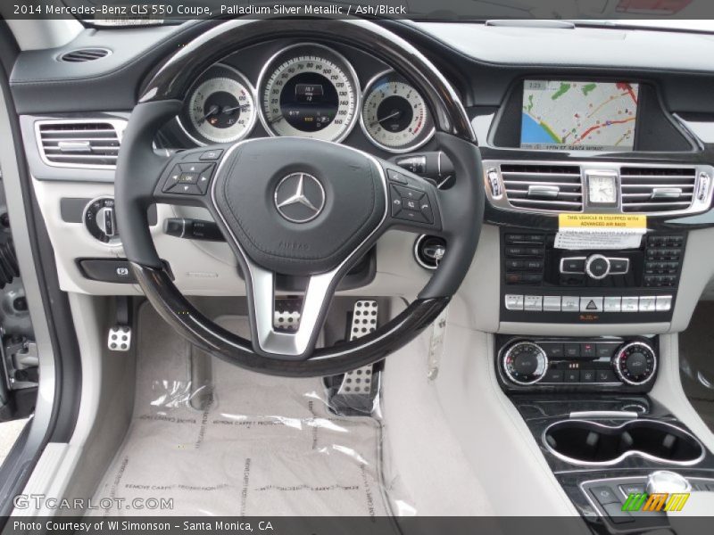 Palladium Silver Metallic / Ash/Black 2014 Mercedes-Benz CLS 550 Coupe