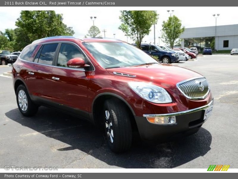 Red Jewel Tintcoat / Cashmere/Cocoa 2011 Buick Enclave CXL