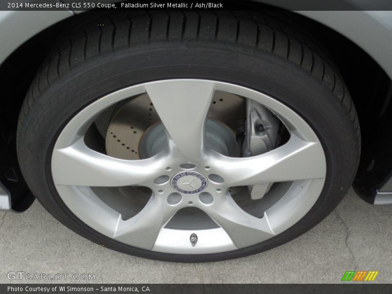 Palladium Silver Metallic / Ash/Black 2014 Mercedes-Benz CLS 550 Coupe