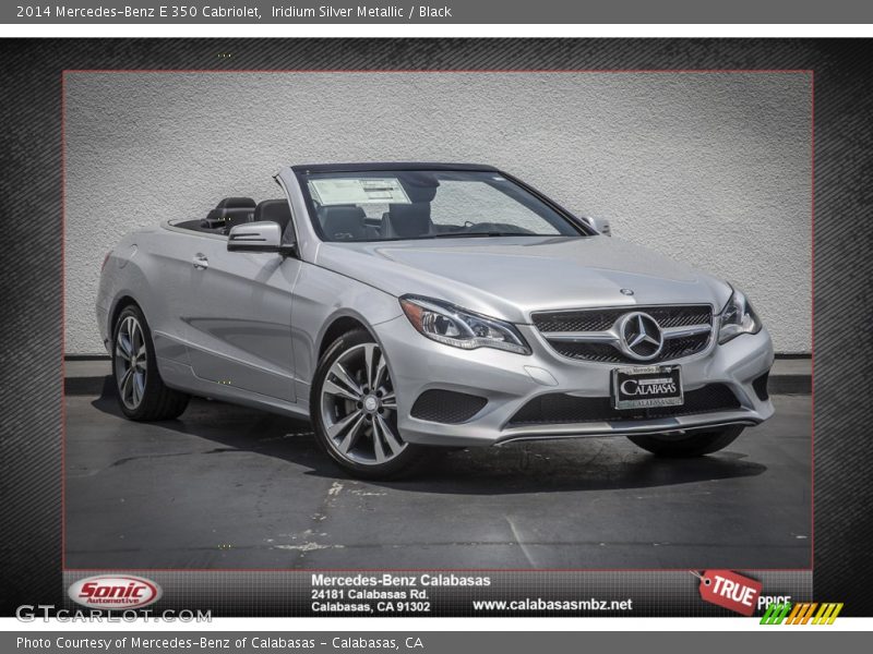 Iridium Silver Metallic / Black 2014 Mercedes-Benz E 350 Cabriolet