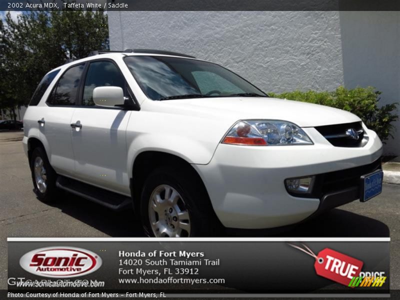 Taffeta White / Saddle 2002 Acura MDX