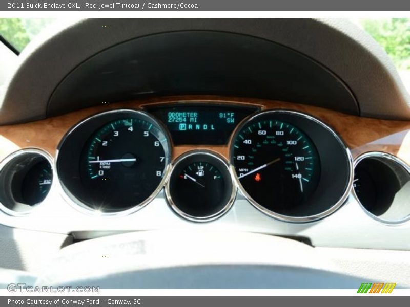 Red Jewel Tintcoat / Cashmere/Cocoa 2011 Buick Enclave CXL