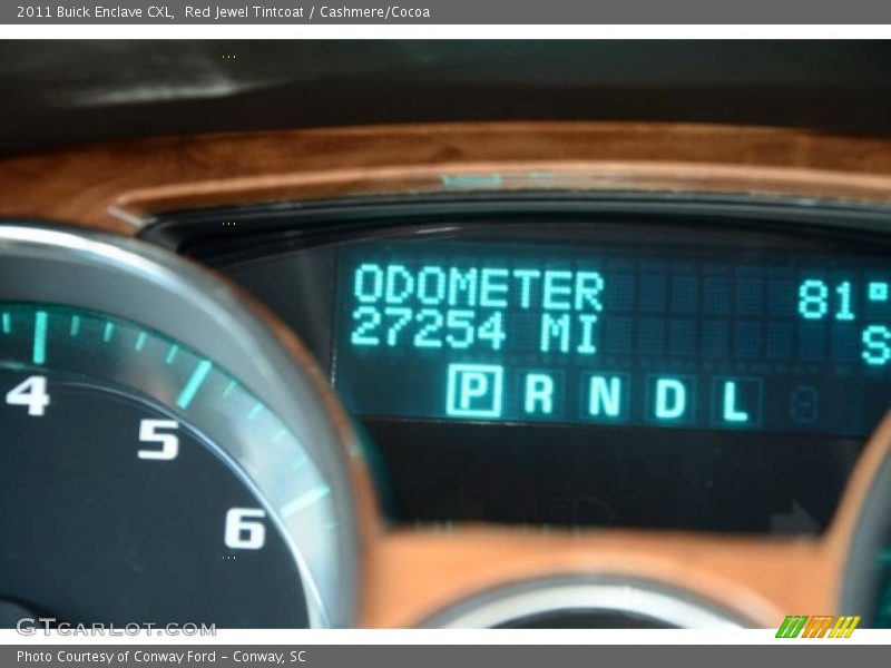Red Jewel Tintcoat / Cashmere/Cocoa 2011 Buick Enclave CXL
