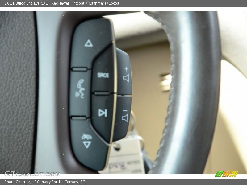 Red Jewel Tintcoat / Cashmere/Cocoa 2011 Buick Enclave CXL