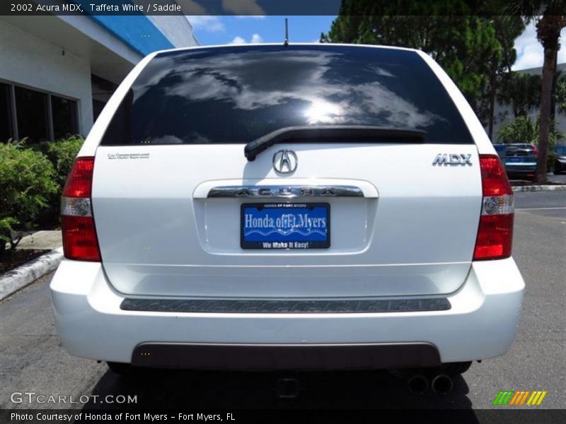 Taffeta White / Saddle 2002 Acura MDX